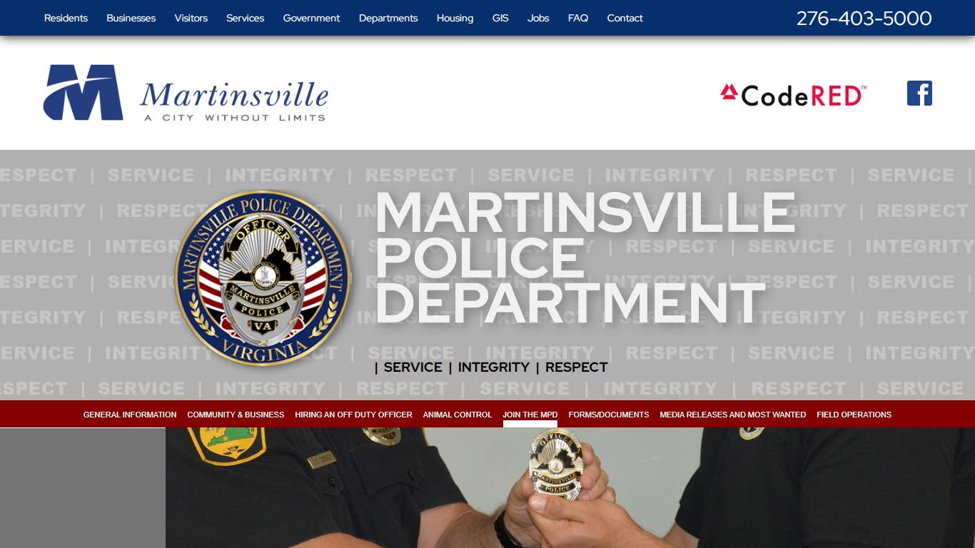 Join the MPD - City of Martinsville Virginia