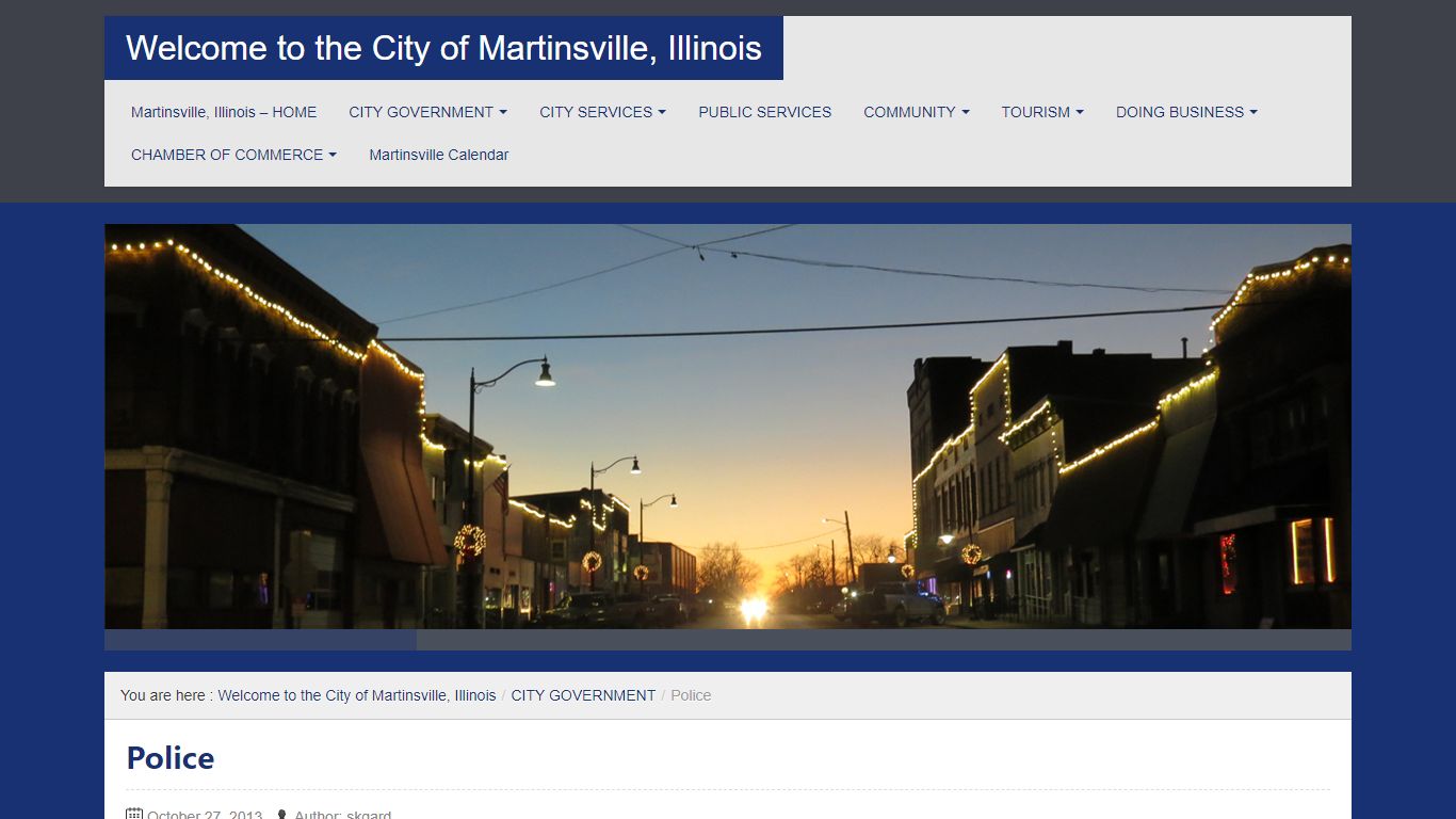 Police | Welcome to the City of Martinsville, Illinois